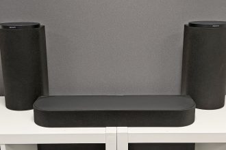 Sony BRAVIA Theater Trio. A surround system that ditches the rear speakers