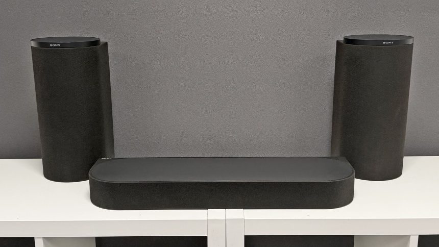 Sony BRAVIA Theater Trio. A surround system that ditches the rear speakers