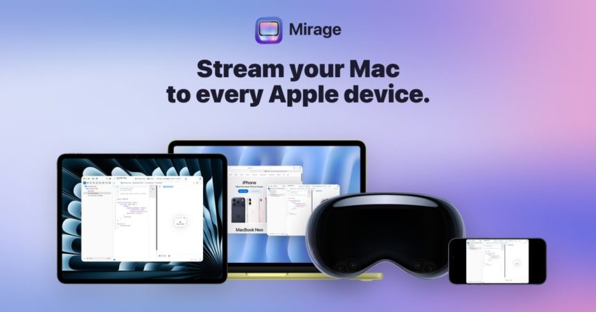 Mirage. Beam your Mac to iPad and Vision Pro in Retina glory