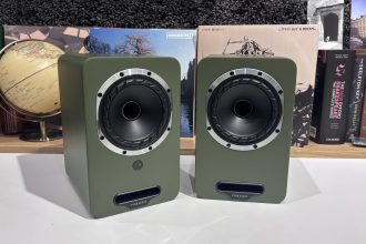Fyne Audio Cubitt 5. Scottish active speakers with a phono stage built in