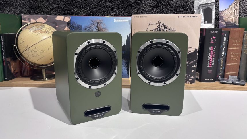 Fyne Audio Cubitt 5. Scottish active speakers with a phono stage built in
