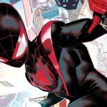 Miles Morales Spider-Man. The red-and-black suit swings back this August