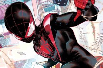 Miles Morales Spider-Man. The red-and-black suit swings back this August