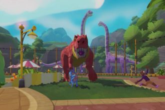 Very Safe Dino Park. Co-op chaos where everything is definitely fine