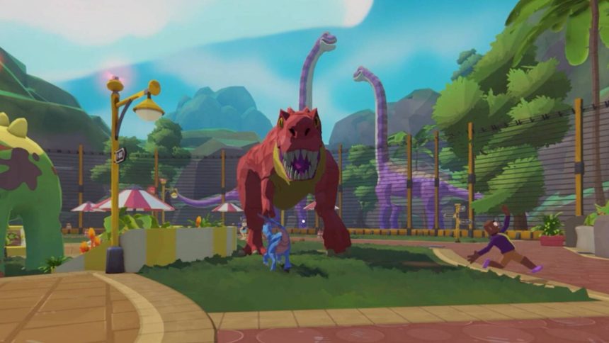Very Safe Dino Park. Co-op chaos where everything is definitely fine