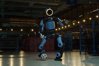 Boston Dynamics Atlas. Robots take to the pitch at the FIFA World Cup