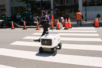 Avride Delivery Robot R3. When a cloud brain teaches machines to read a scene