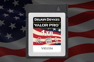 Delkin Valor Pro CFexpress Type B. Storage with Stars and Stripes