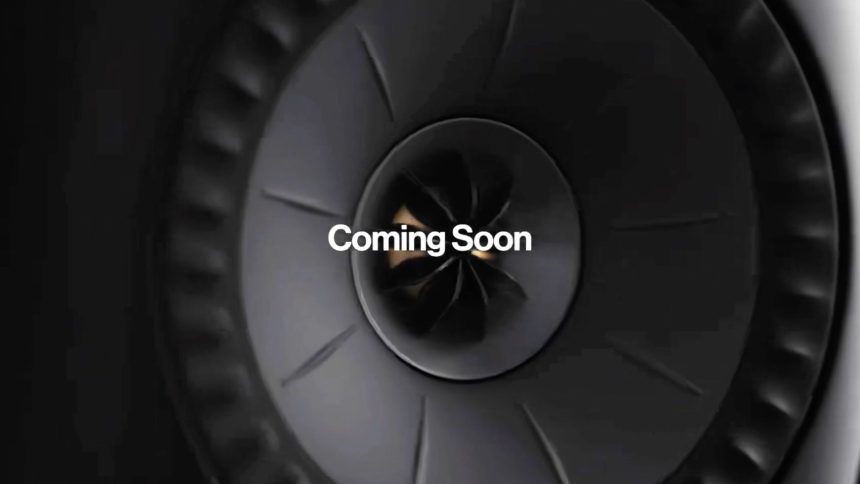 KEF teaser. A sculptural luxury speaker built around the Uni-Q driver