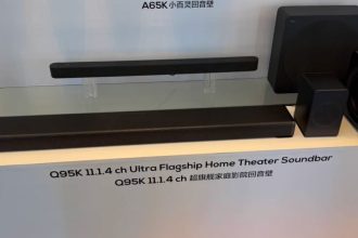 TCL Q95K. Eleven channels of Bang & Olufsen-tuned firepower