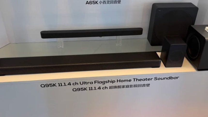 TCL Q95K. Eleven channels of Bang & Olufsen-tuned firepower