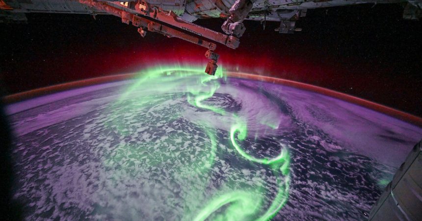 Aurora From Orbit. ESA Astronaut Sophie Adenot Films Earth's Light Show