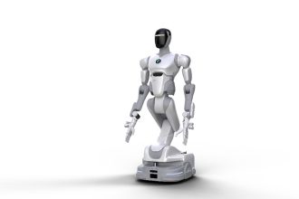 AI² Robotics AlphaBot 2. A wheeled humanoid worth billions rolls into the workforce