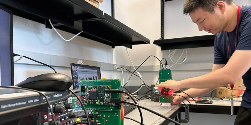 Cornell Tech Optical Receiver. Beaming AI models onto chips with light