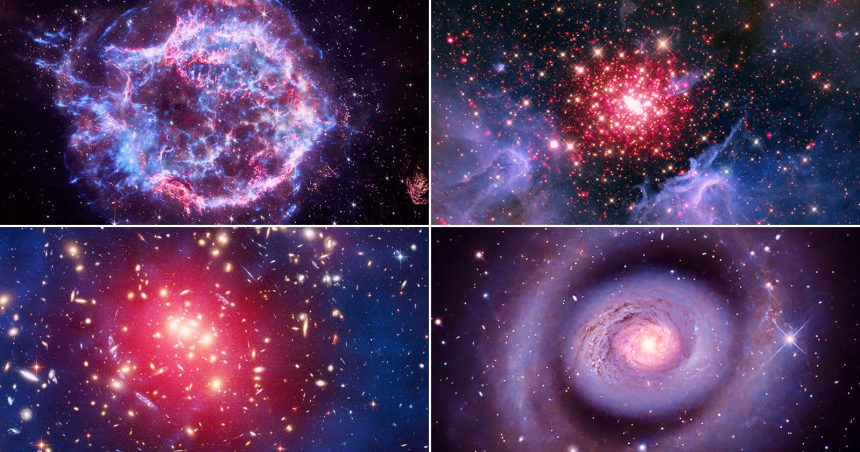 Chandra X-ray Observatory. Four cosmic portraits for America's 250th birthday