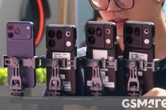 Oppo Find X10 spotted in testing rig next to the iPhone 17 Pro