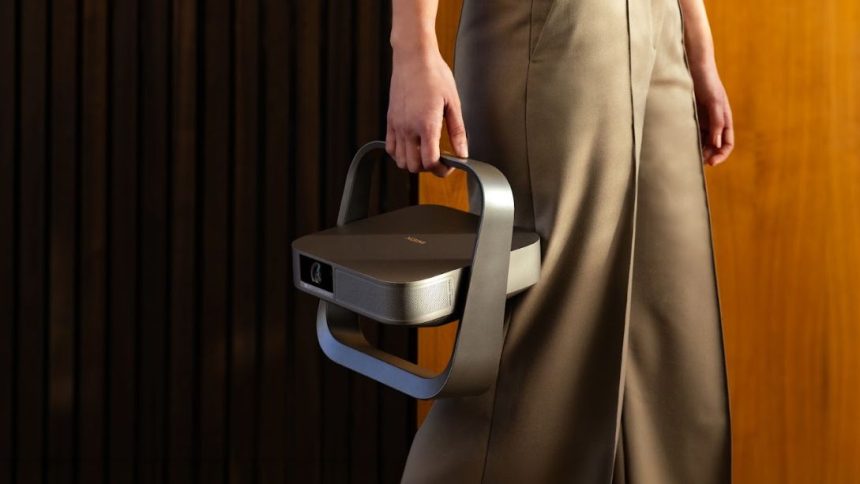 Xgimi Elfin Flip 4K. The book-sized laser projector taking aim at Hisense