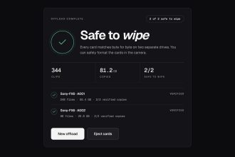 Stow. The free app that finally tells you when it's safe to format a card