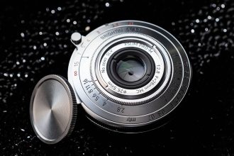 Brightin Star 28mm f/2.8. The pancake lens gets a liquid silver glow-up