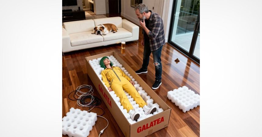 Galatea. When a robot romance sparks a photography gallery war