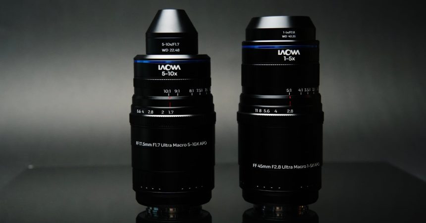 Laowa Aksen Ultra Macro. Parfocal zooms that magnify up to 10x