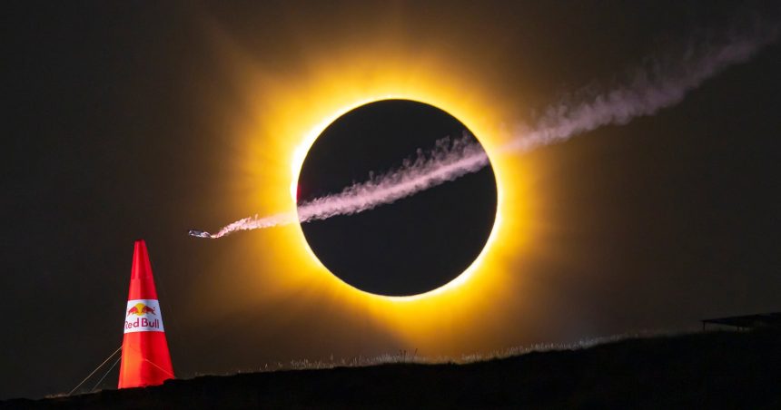Canon EOS R5 II. How Red Bull shot a wingsuit through a solar eclipse