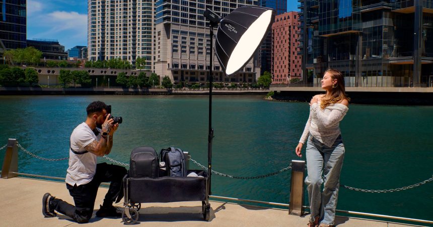 Westcott Photography Wagon. The cart that doubles as a light stand