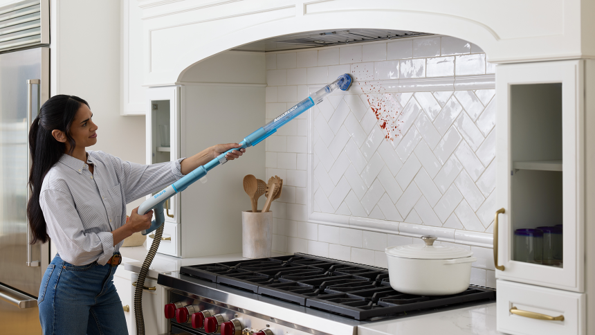 Shark AquaReach. The wet-dry vac that stretches to reach every wall