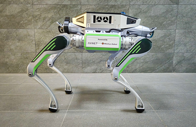 Avnet and Weston Robot. Quadruped inspectors that think at the edge