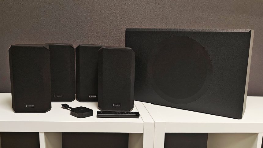 Valerion ThunderBeat 4.1.2. Big sound in a box that never quite fills the room