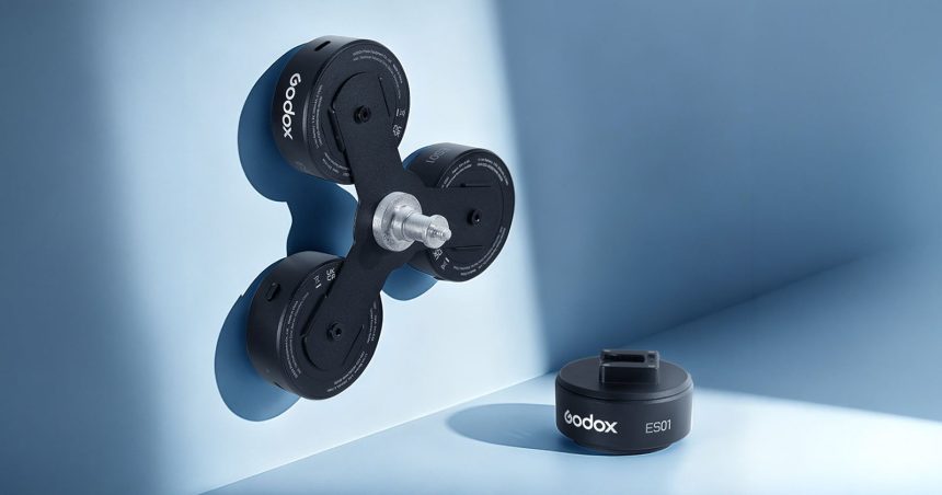 Godox ES01. The suction cup that sticks your flash almost anywhere