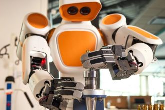 Walden Robotics. The wheeled humanoid that skips legs to get real work done