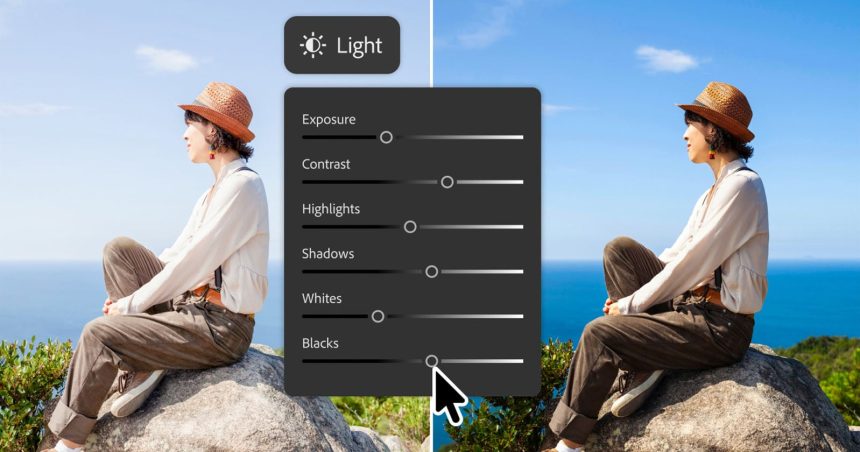 Adobe Photoshop 27.2. Camera RAW exposure control lands inside Photoshop