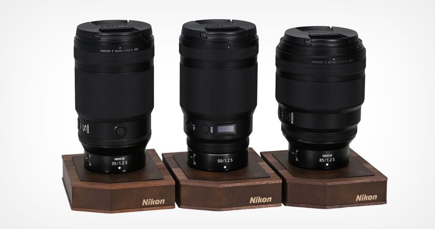 Nikon Nikkor Z Wooden Lens Stand. Japan gets the good gear again