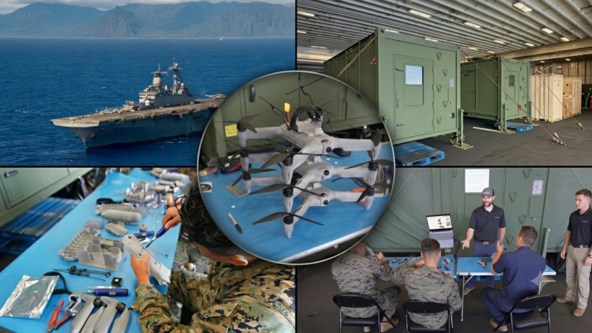 Firestorm Squall. The US Navy just 3D-printed a drone swarm at sea