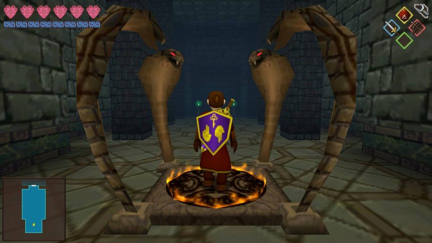 Temple Maker 64. A one-man homage to the golden age of N64 dungeon crawling