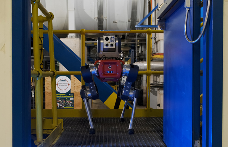 ANYbotics ANYmal. The robot dog gets its own access badge