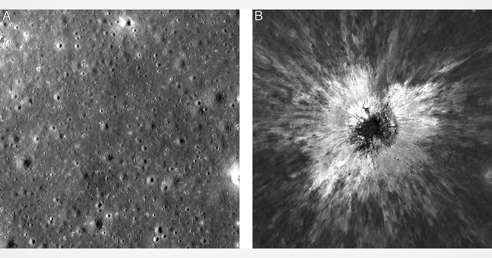 NASA LRO McGetchin Crater. Before and after photos of a once-in-a-century impact