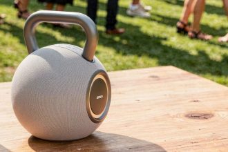 Lenco Orbita-360. The Bluetooth speaker that looks like a gym weight