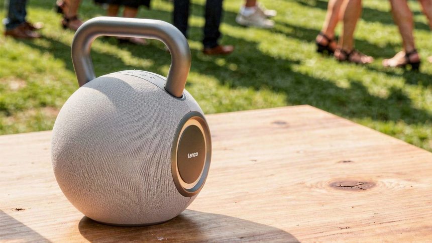 Lenco Orbita-360. The Bluetooth speaker that looks like a gym weight