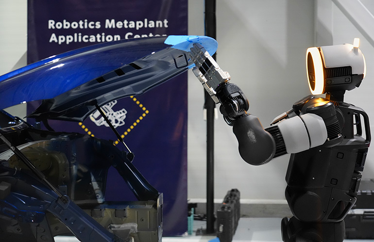 Boston Dynamics Atlas. A robot behavior factory opens inside Hyundai's Georgia plant