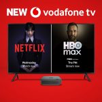 Vodafone TV. The plug-in box aiming straight at Sky Stream