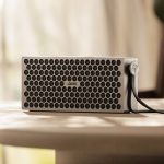 Loewe Neo. A 50-watt aluminium Bluetooth speaker that lights up the party