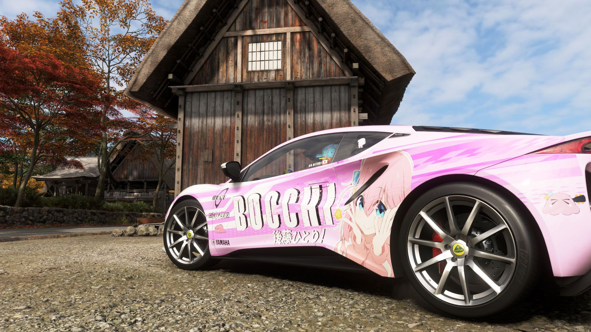 Forza Horizon 6 Shirakawa-go. Parking a Lotus in a mountain village