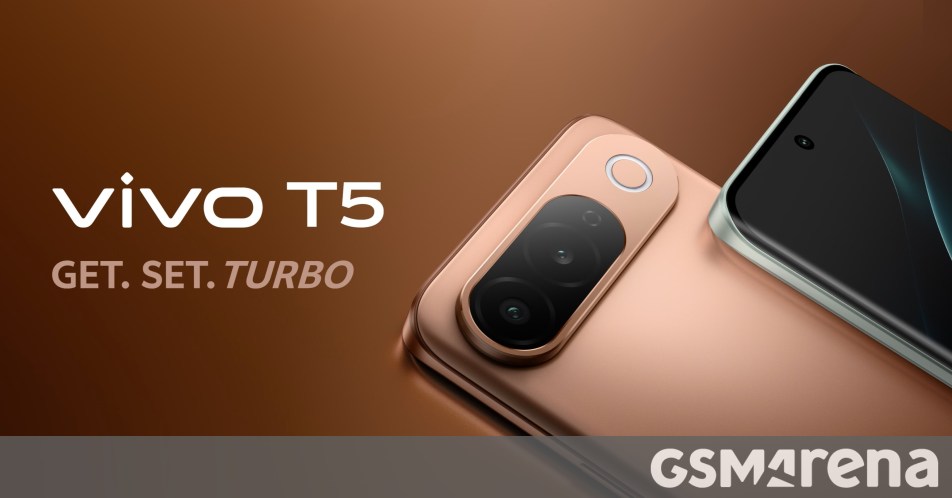 vivo T5 5G. Official at last with a 7,050 mAh battery and 144Hz curved screen