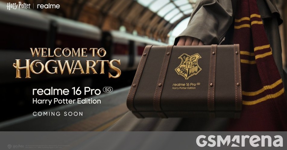 Realme 16 Pro Harry Potter Edition. Key specs come out of the trunk