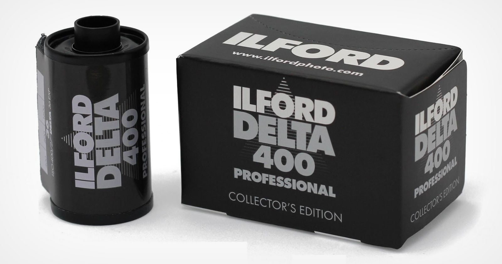 Ilford Delta 400 Professional Collector's Edition. A clearer base in black